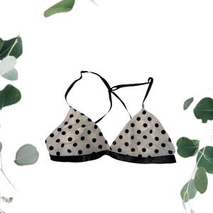 Ivory Polka-Dot Bralette